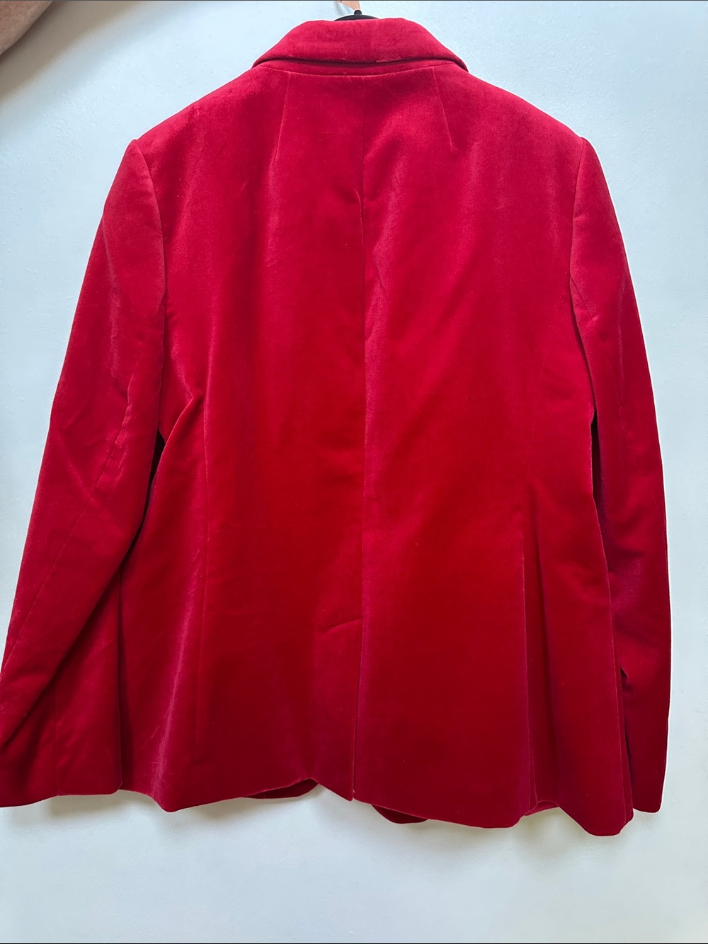 Talbots Red Velvet Single-Button Blazer - Picture 4 of 4